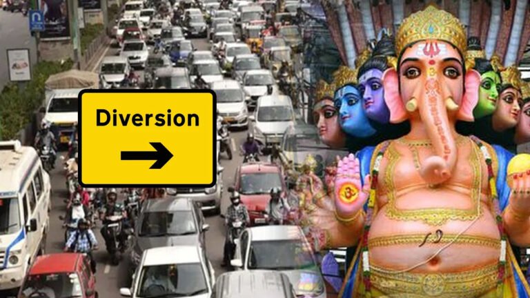 Traffic Diversions Announced Near Khairatabad Ganesh Pandal
