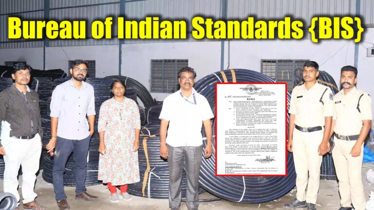 BIS Cracks Down On Unauthorized Manufacturing Units Of Polyethylene Pipes For Water Supply In Hyderabad