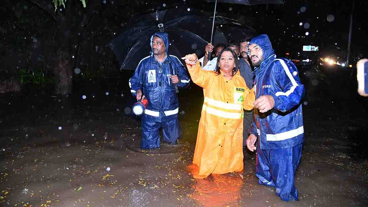 Heavy Rains in Hyderabad Mayor