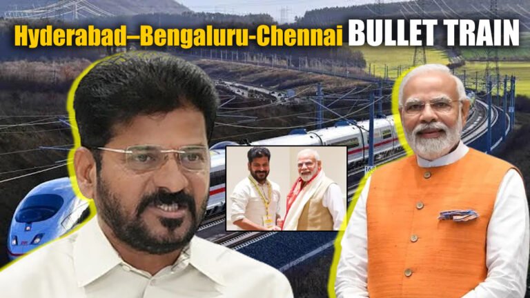 Revanth Reddy Urges Centre to Sanction Hyderabad–Bengaluru-Chennai Bullet Train