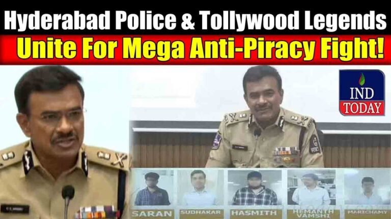 Hyderabad Police, Tollywood Legends Unite For Mega Anti-Piracy Fight!