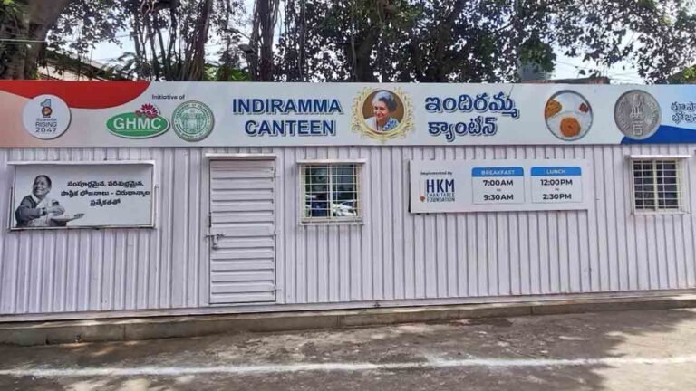 Hyderabad to Get New Indiramma Canteens at Moti Nagar, Khairatabad Today