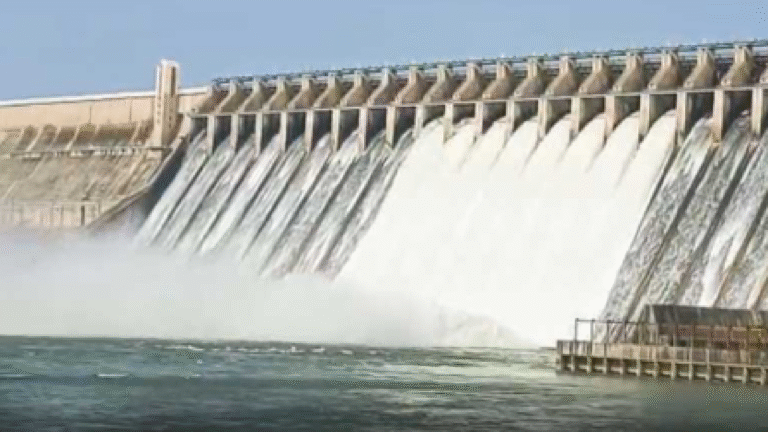 Nagarjuna Sagar Full, 8 Gates Lifted Up