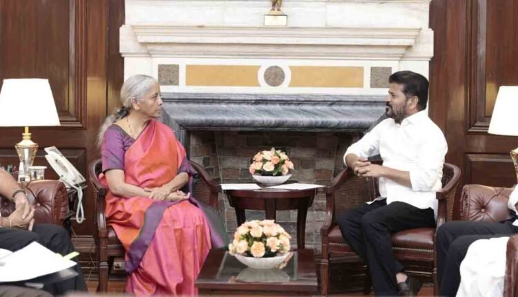 CM Revanth Reddy Met Union Minister Nirmala Sitharaman