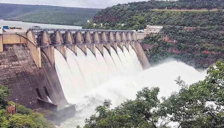 Flooding Rises In Srisailam Reservoir: 10 Gates Lifted