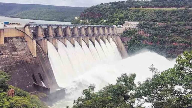 Flooding Rises In Srisailam Reservoir: 10 Gates Lifted