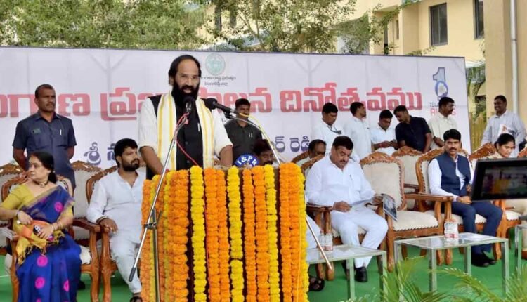 Congress Govt will turn big dreams into reality, says Uttam Kumar Reddy
