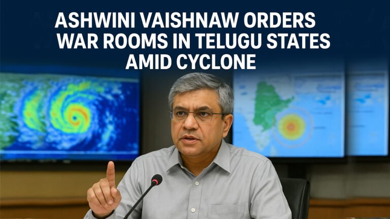 Ashwini Vaishnaw Orders War Rooms in Telugu States Amid Cyclone