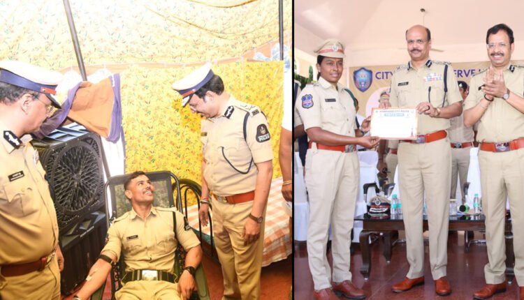 Police Commemoration Week: “Mega Blood Donation Camp” organized by Hyderabad City Police