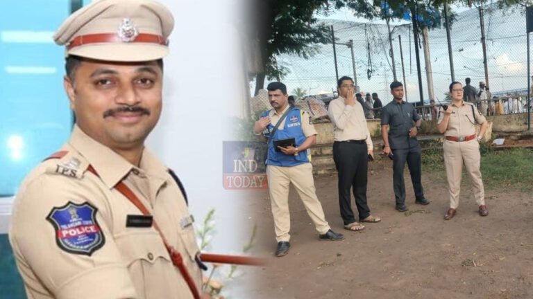 Hyderabad South East DCP Chaitanya attacked in Hyderabad