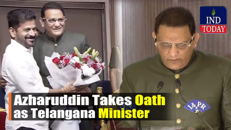 Azharuddin Takes Oath as Telangana Minister