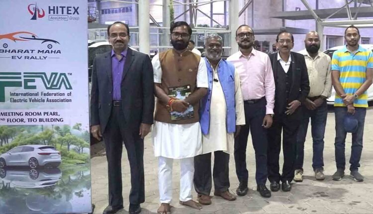 Bharat Maha EV Rally Reaches Hyderabad After 10,000 km Drive
