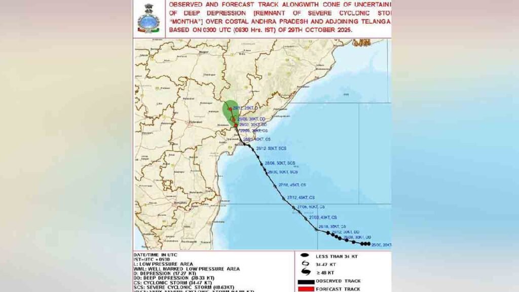 Cyclone Montha Heads Toward North Telangana