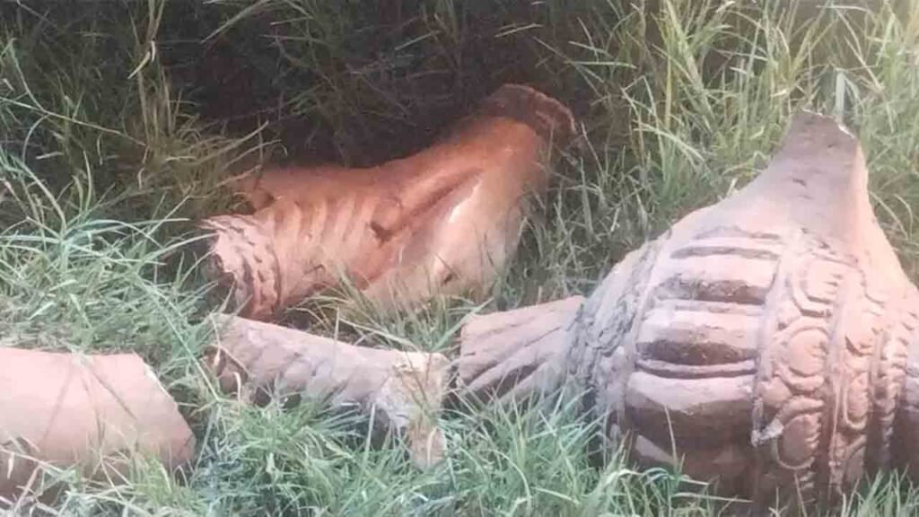 Hanuman Idol Vandalized By Unknown Miscreants In Keesara