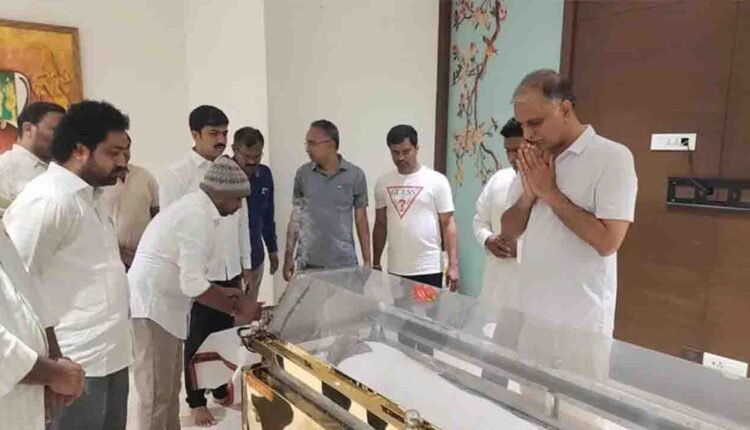 harish rao father no more