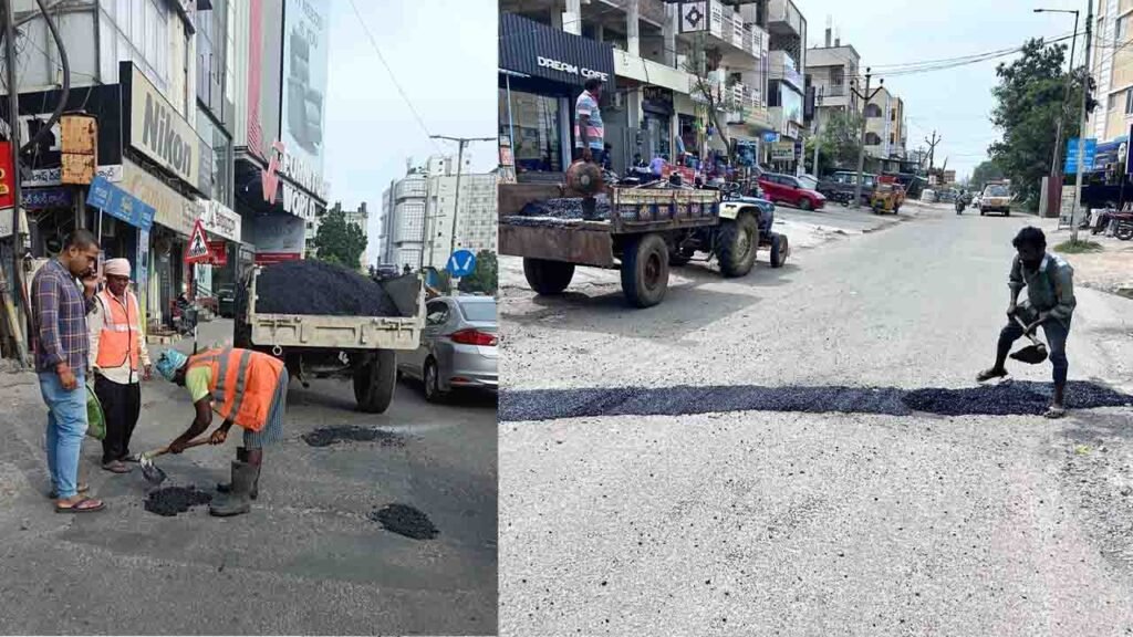Hyderabad Roads: GHMC Repair Over 15,000 Potholes