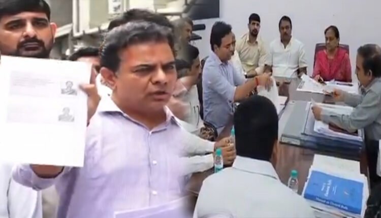 KTR Accuses Congress of Massive Voter Fraud in Jubilee Hills; Submits Representation to Chief Electoral Officer