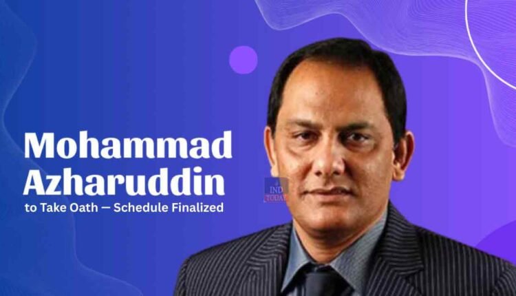 Mohammad Azharuddin to Take Oath — Schedule Finalized