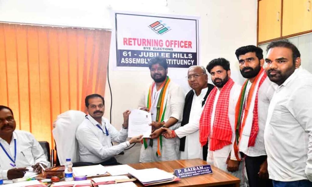 Jubilee Hills By Elections: Naveen Yadav Files Nomination 