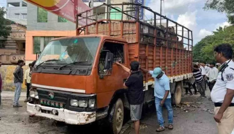Liquor Laden Truck Catches Fire In Ramanthapur, No Deaths