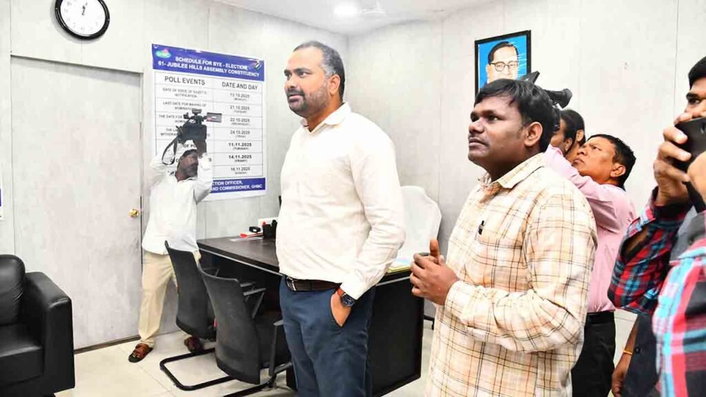 District Election Officer R V Karnan At Inauguration Of MCMC And Media Center