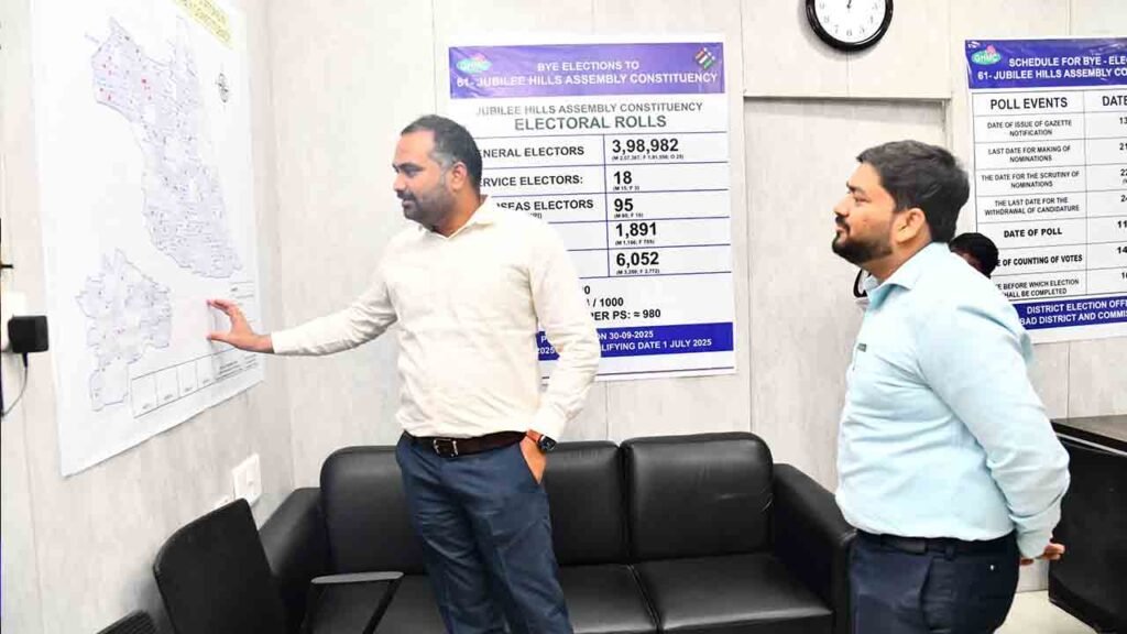 District Election Officer Constitutes MCMC Committee For Jubilee Hills ByPoll