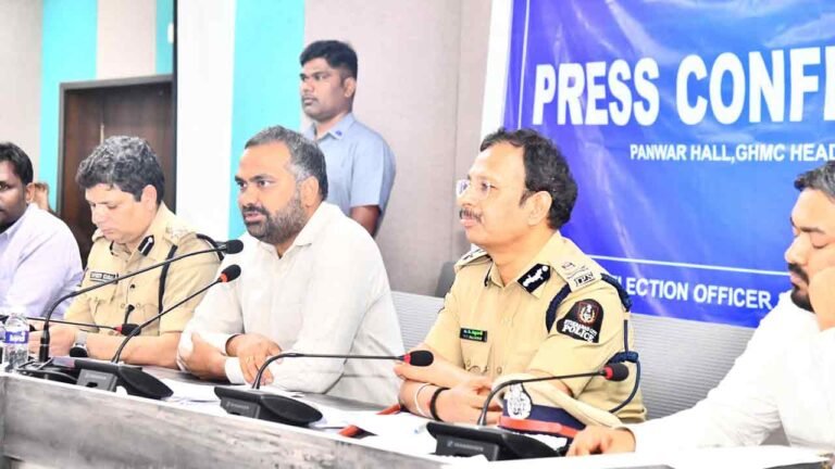 Hyderabad District Election and CP Sajjanar On Jubilee Hills By-Poll