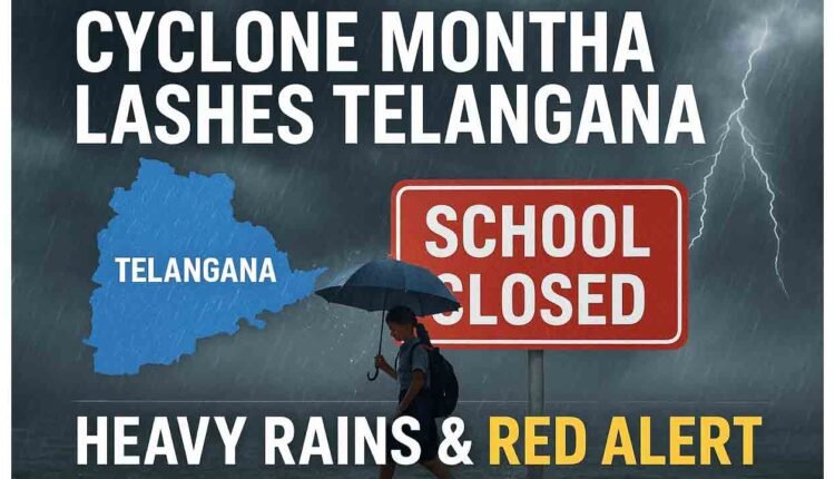 Cyclone Montha: Schools Closed In Telangana