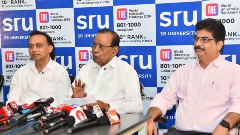 Telangana's SR University Ranked Among Top 1000 In The World University Rankings - 2026