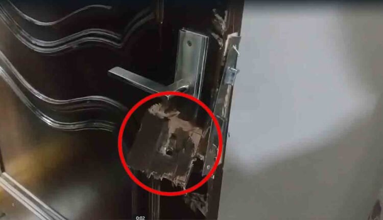 Theft In Pedda Amberpet After Breaking Central Lock Doors