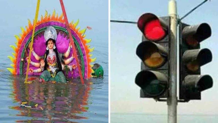 Traffic Diversions In Hyderabad For Durga Matha Idol Immersion