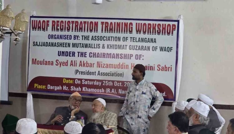Waqf Registration Training Workshop Held in Hyderabad