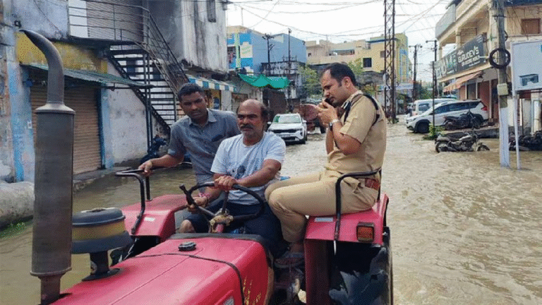 Warangal CP Inspects Flooded Areas, 1200 Shifted To Relief Centers