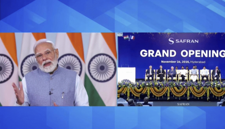 PM Modi Launches Safran Aircraft Engine Services In Hyderabad
