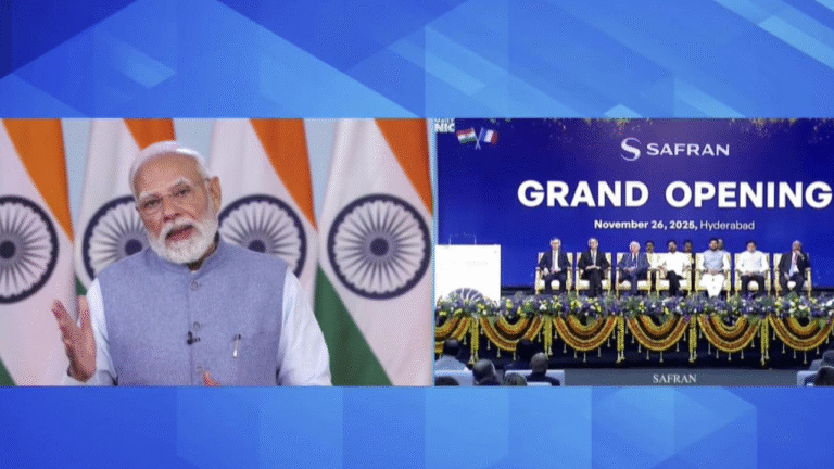 PM Modi Launches Safran Aircraft Engine Services In Hyderabad