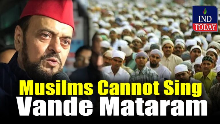 Musilms Cannot Sing Vande Mataram: MLA Abu Asim Azmi