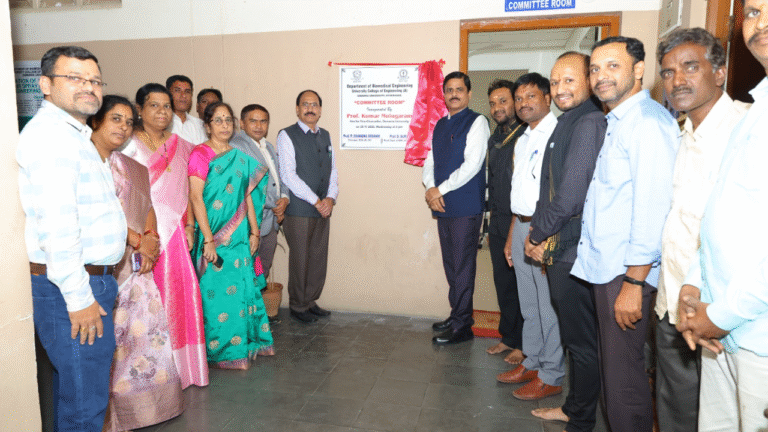 Prof. Kumar Molugaram, OU Vice-Chancellor, Unveils New Committee Room Of The Biomedical Engineering Department                               