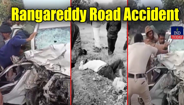 One Person Died In A Road Accident In Rangareddy: Five In Critical Condition