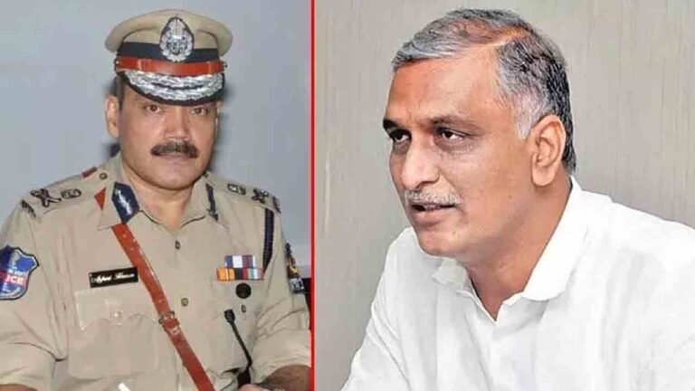 Former DGP Anjani Kumar Visits Harish Rao’s Residence