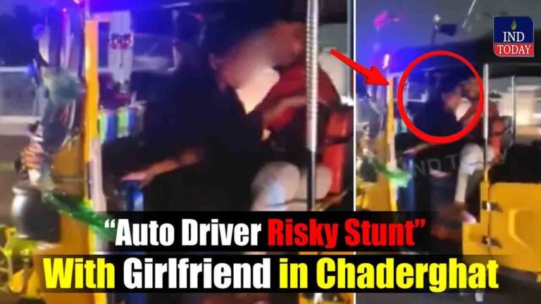 Watch: Auto Driver’s Romantic Act On Hyderabad Road Sparks Outrage