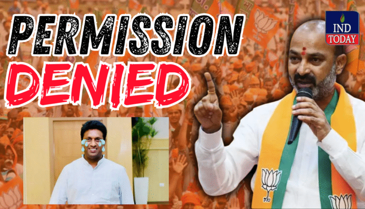 Jubilee Hills Bypoll: Permission for Bandi Sanjay's Rally Denied!