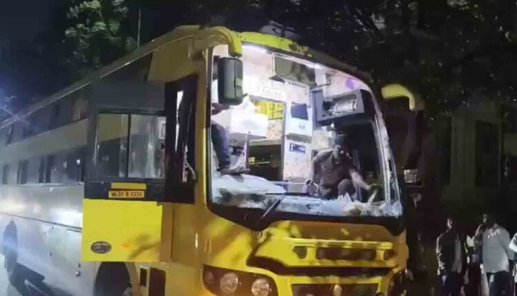 Stone-Pelting Incident On Private Bus In Chaitanyapuri