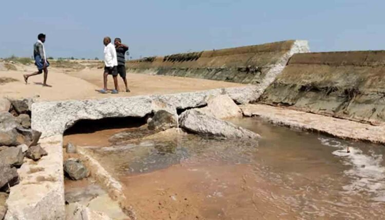 Check Dam Demolition Sparks Probe In Peddapalli