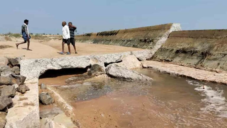 Check Dam Demolition Sparks Probe In Peddapalli