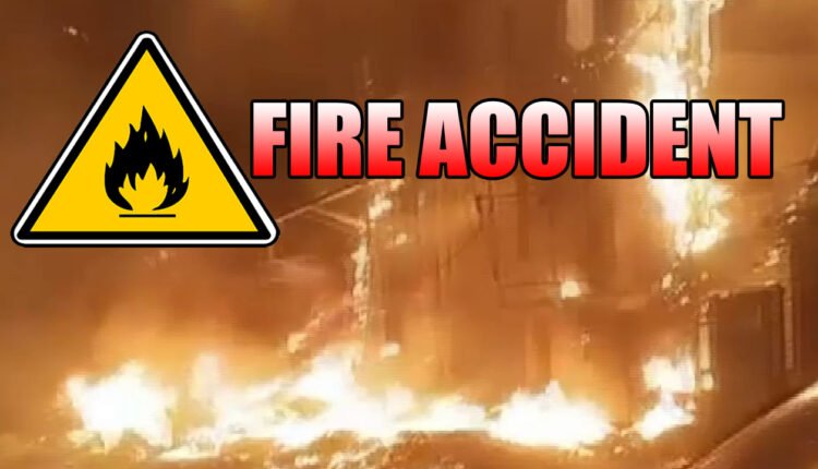 Fire Guts Tyre Shop In Petbasheerabad, Property Worth Several Lakhs Lost