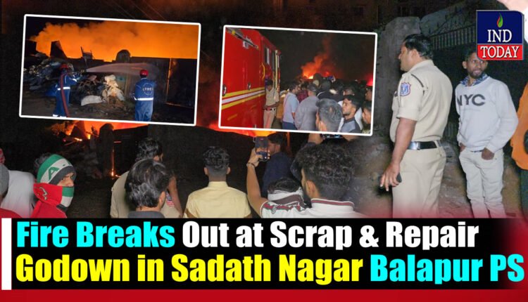 Fire Breaks Out At Balapur Plastic Unit, Property Worth Lakhs Destroyed