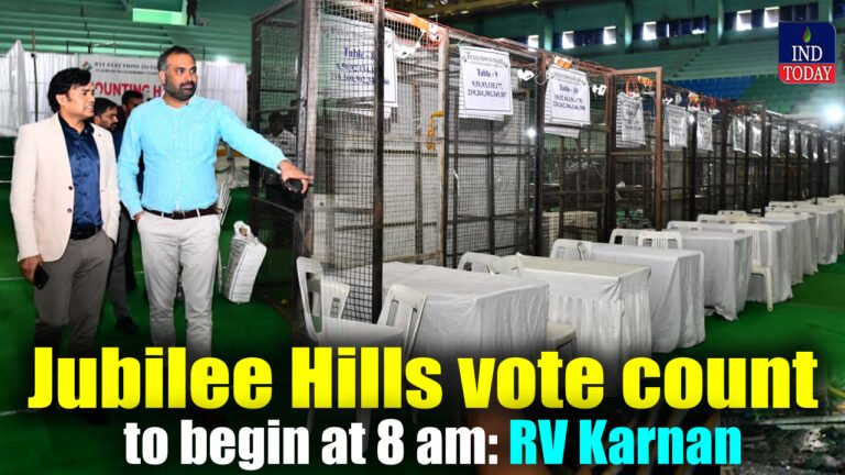 Jubilee Hills vote count to begin at 8 am; tight security in place