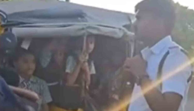 Watch: School Auto Overload Incident Raises Safety Concerns in Nagar Kurnool