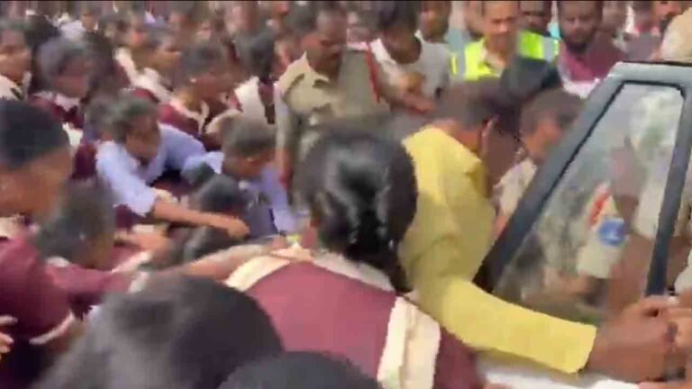 Tension in Shadnagar As Constable Assaults Students