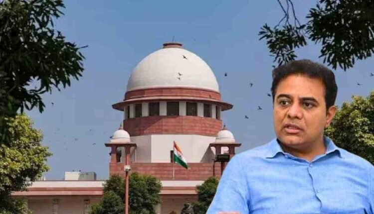 KTR Contempt Petition Hearing In Supreme Court Tomorrow
